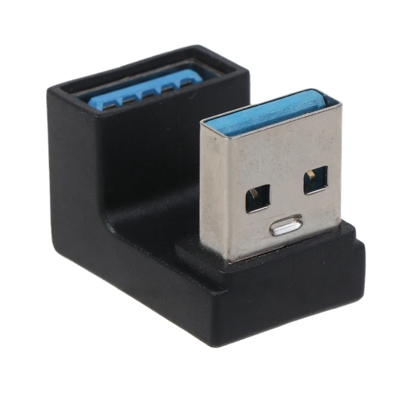 USB A 타입 to A 타입 어댑터, 상하 앵글 USB 3.0 어댑터, 수-암 익스텐션, 180 도, 5Gbps 노트북 PC