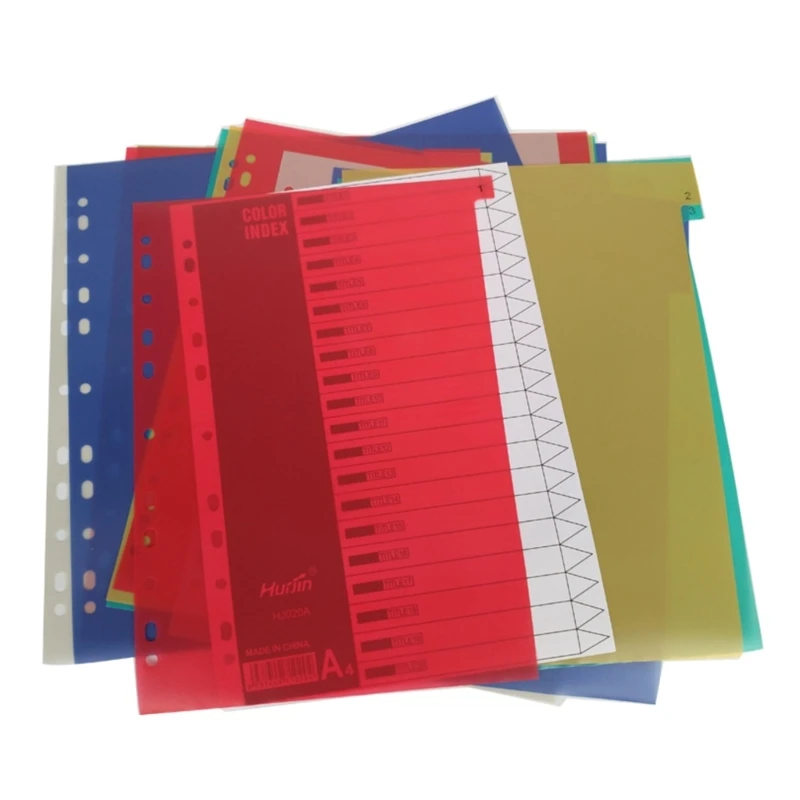 16FB 31 Sheets A 4 Subject Divider A 4 File Dividers Binders Dividers for Office Use