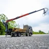 LESU RC Metal Hydraulic Timber Crane for 1/14 Remote Control Wood Tractor Truck Long Trailer DIY Vehicle Car Model Toys TH24051 2