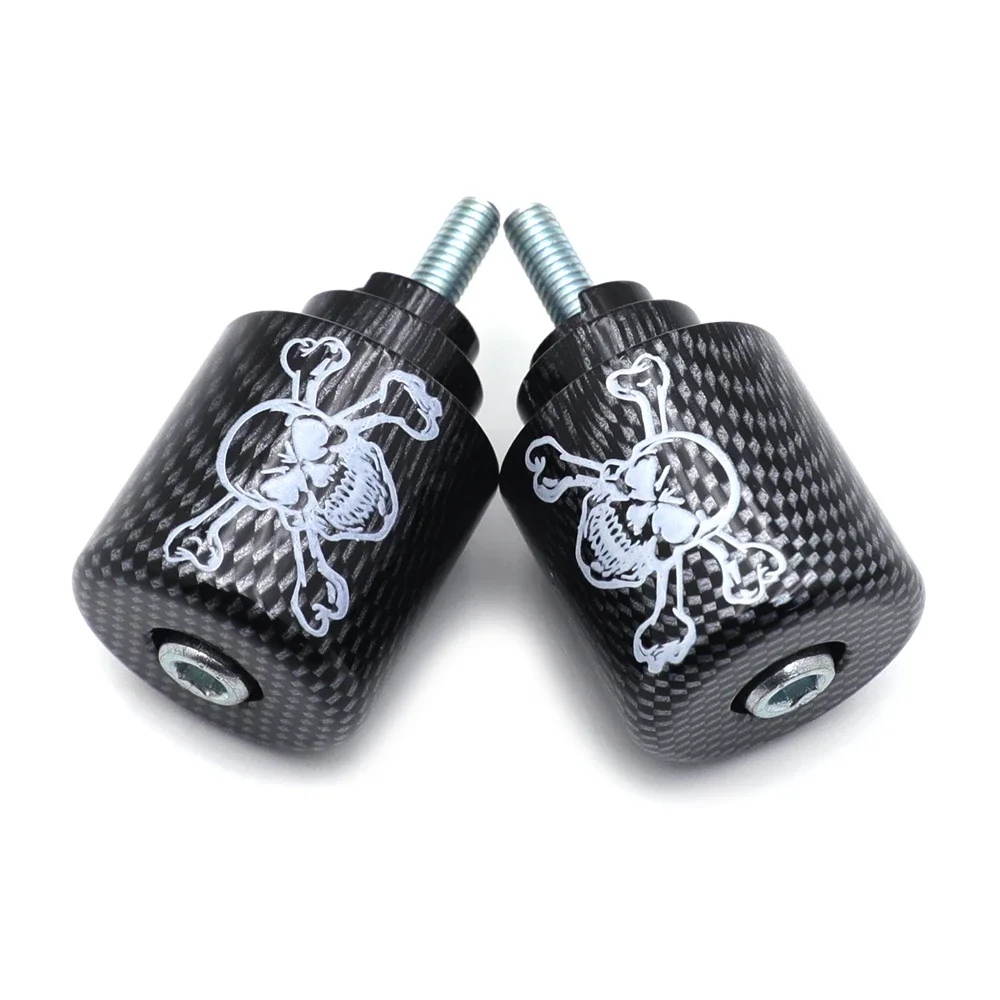 

Free Shipping Motorcycle Parts Skull Carbon fiber Bar End For Honda CBR600RR CBR1000RR VFR800 RC51 CBR900RR