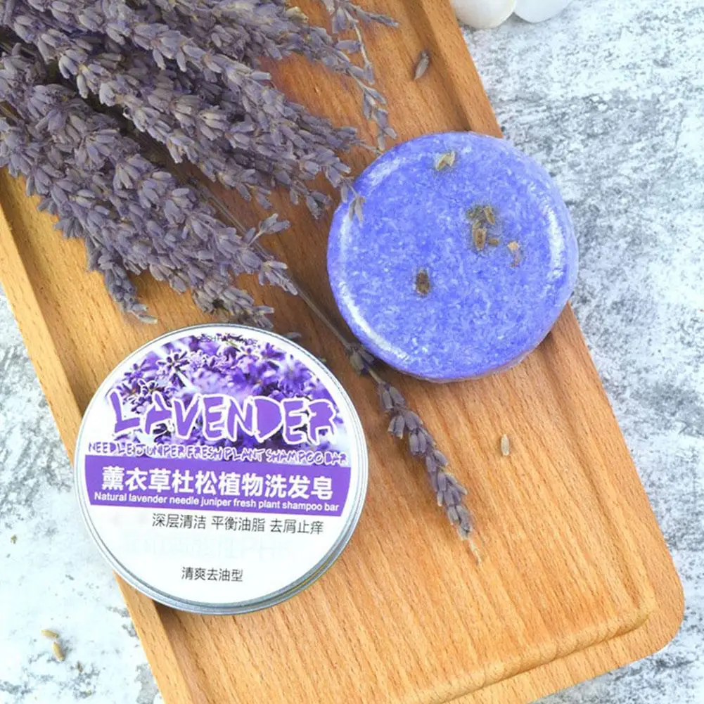 Description Picture 4 of itemPurple Shampoo Bar For Gray Hair, Natural Herbal Purple Rain Shampoo Bar Anti Itch Hair Loss Nourishing Hair Refreshing U7I7