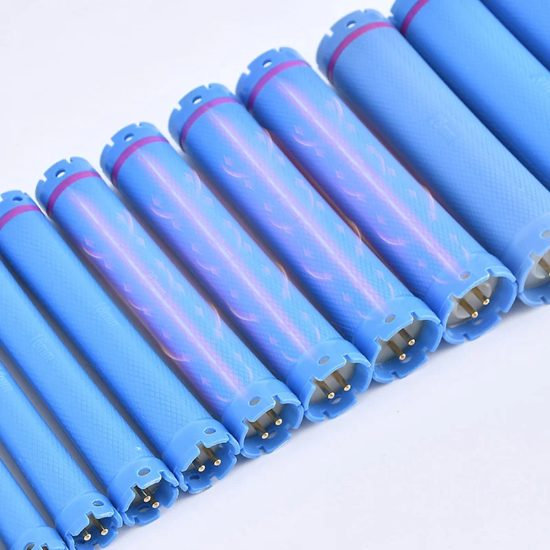 10pcs/set Hairdresser 24V Digital Perm Rods & Rubberbands Universal Electirc Heated Bars Rollers Curlers Extra Long 14cm 1908