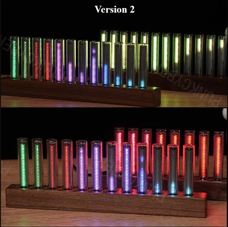 12-Bit RGB Pickup Level Light LED Display Sound Level Meter Music Indicator Desktop Light