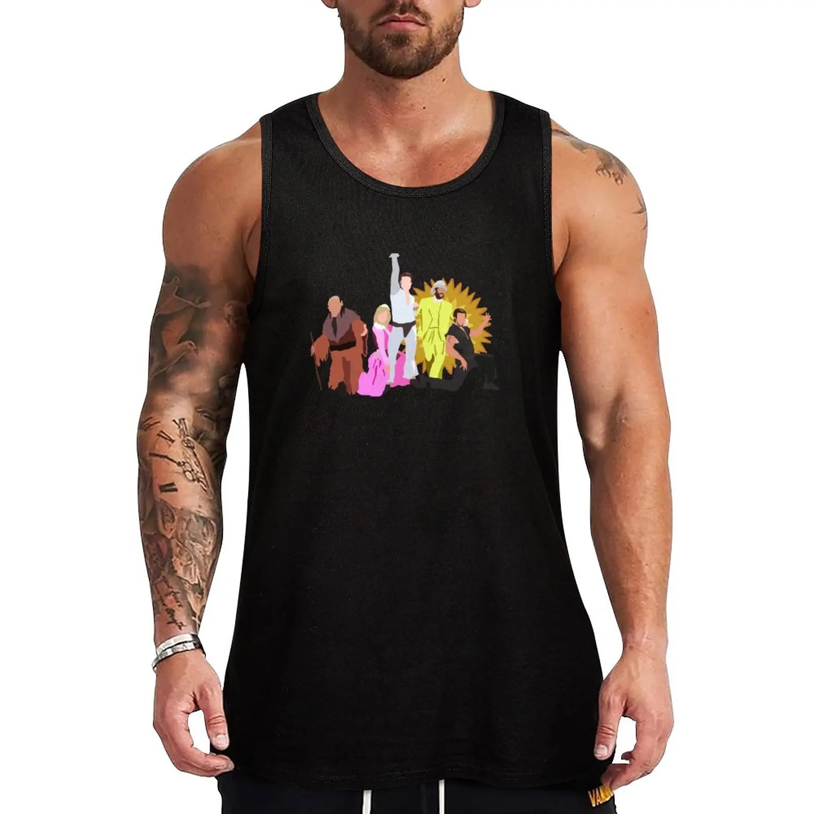 

New Nightman and Dayman Tank Top fitness clothing for men gym top