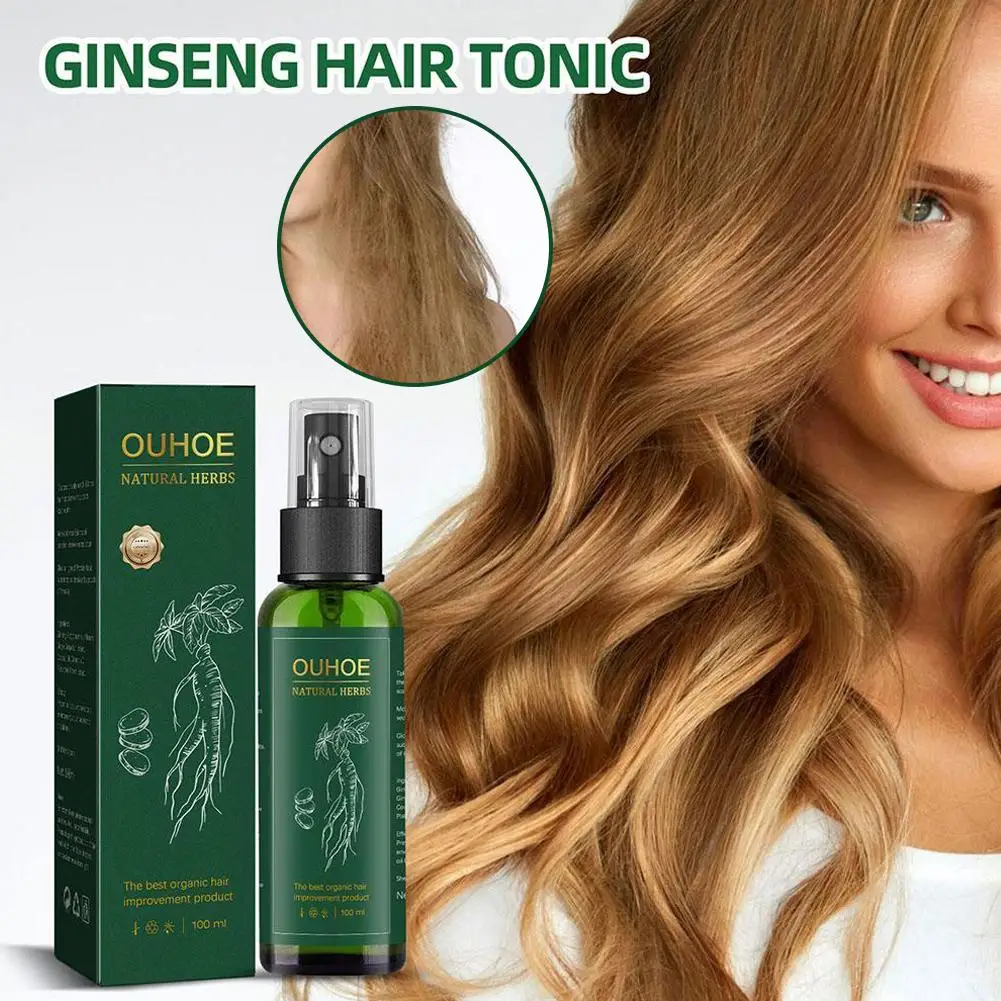 Ginseng Hair Essence Moisturizes Hair Prevent Supple Scalp Cosmetic Repair Spray Loss R6R7