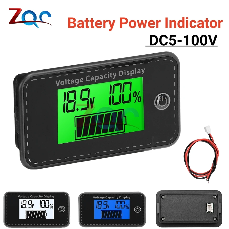 12 -48V Lcd Display Test Meter Voltage Voltmeter Battery Capacity