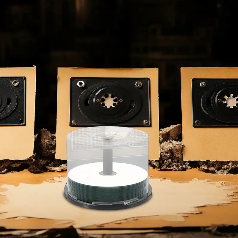 CD Empty Bucket Cases Storage Unit for Car Holder Container Dvd Spindle Cake Box Travel - Image 3