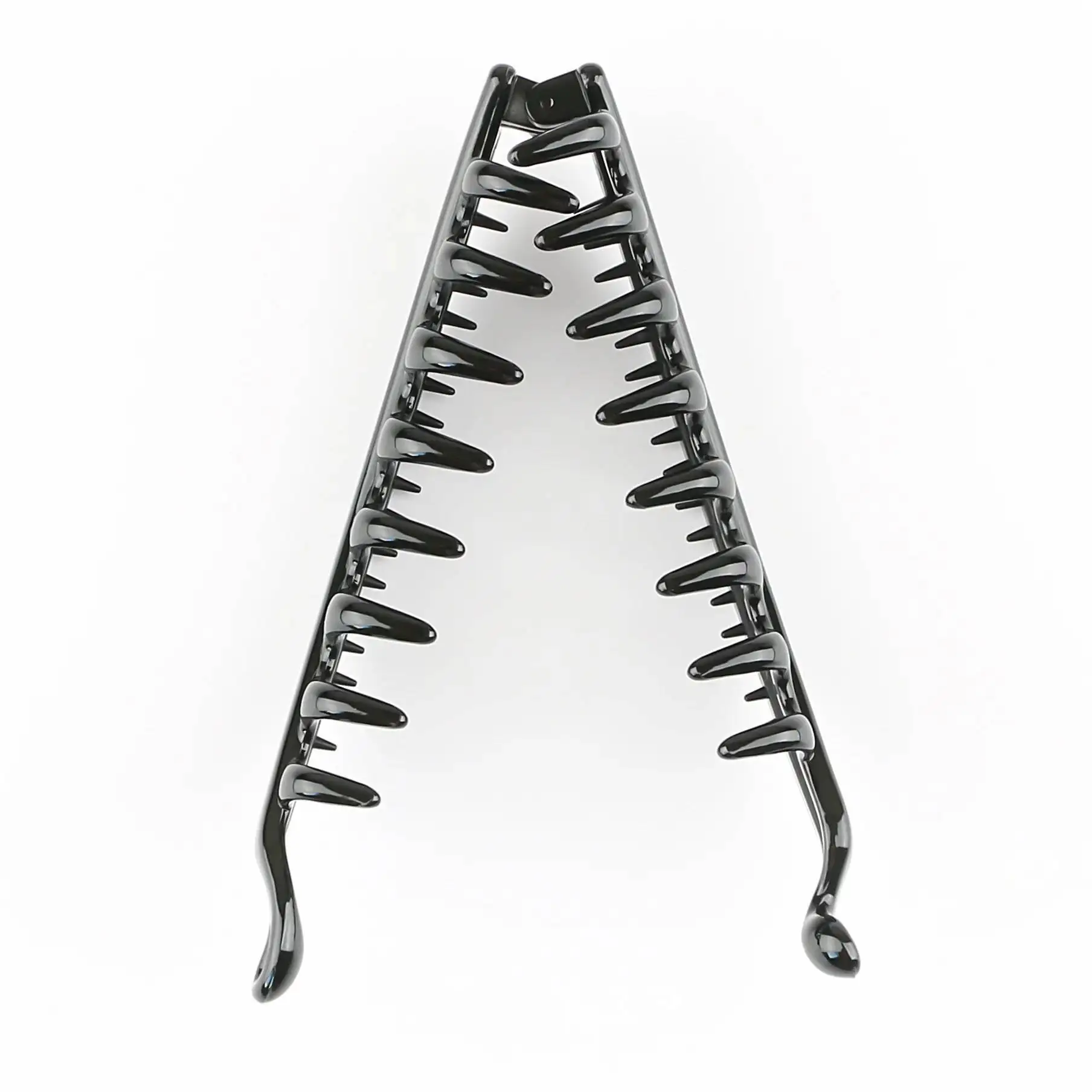 Große einfache Haarspangen für den Hinterkopf, Zähne, Haarklammern, matt, solide Haar-Accessoires, vertikale Haarnadel, koreanischer Schachtelhalm, Bananenklammer – Detail 8