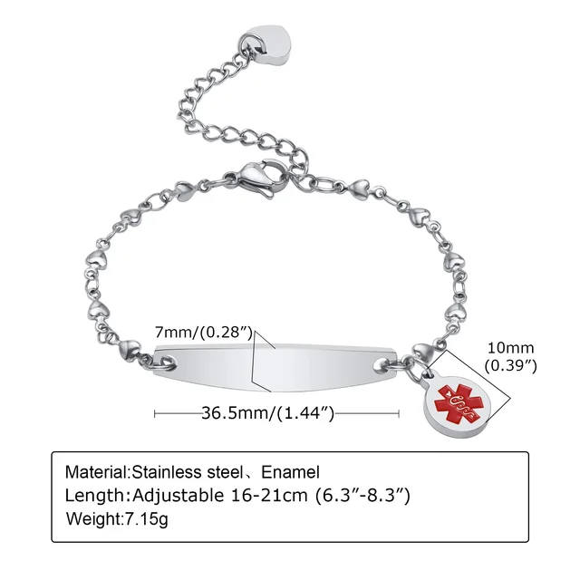 Fashionable and Practical Medical ID Bracelet