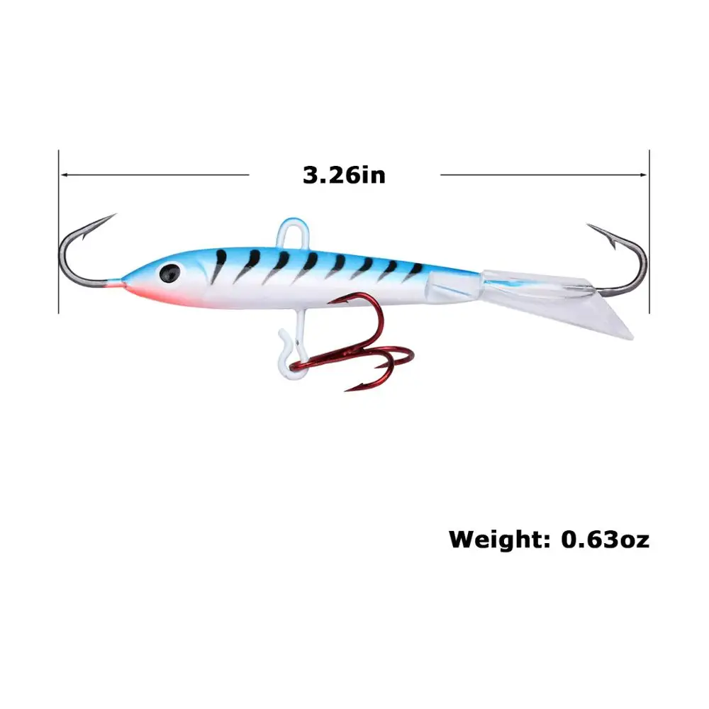 Fishing lure Goture 1pc winter balancers lure 8.3cm 18g ice fishing jigging rap with a minnow profile balance for pike trout fishing 4 color