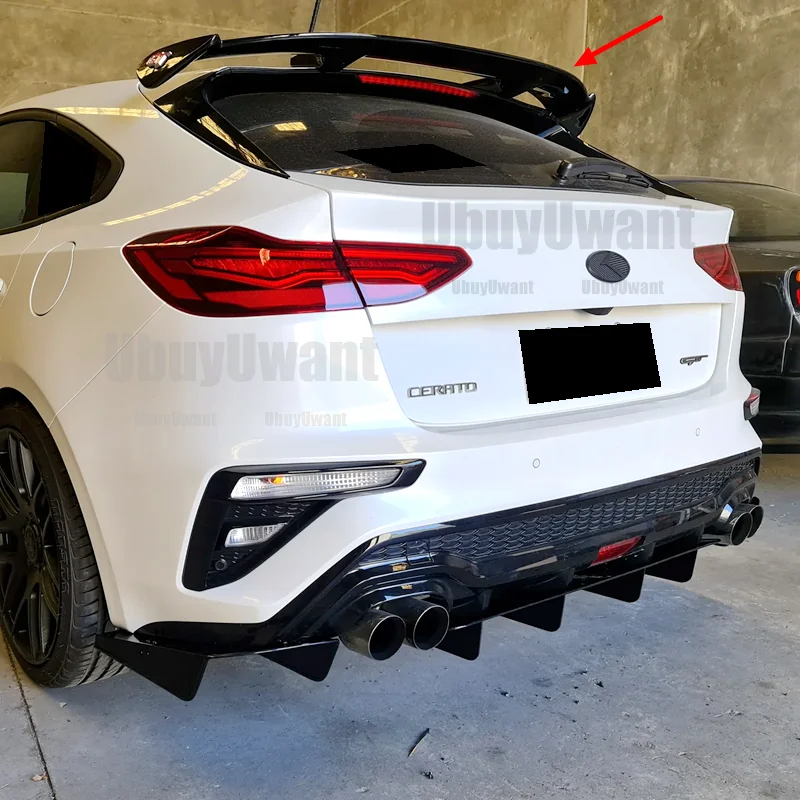 Roof Spoiler For KIA CERATO BD GT Hatch 2018 - 2021 REAR SPOILER ABS Universal Rear Wing For KIA Forte Cerato 1
