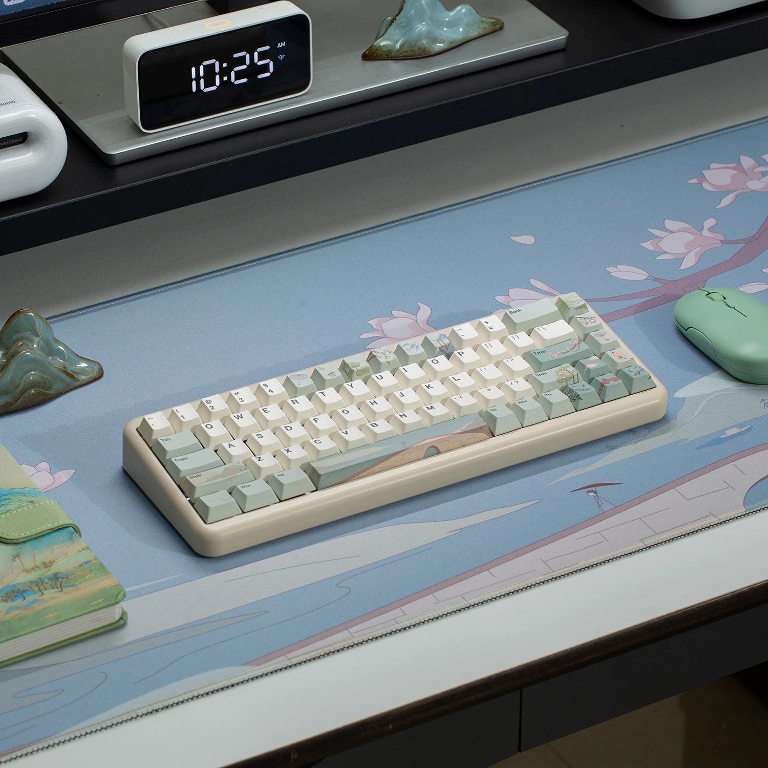 Yunzii-spring Tea 145 Full-key Dye Sub Pbt Custom Keycap Key-puller para Cherry Gateron mx Switch Teclado Mecânico Gaming - Imagem 6