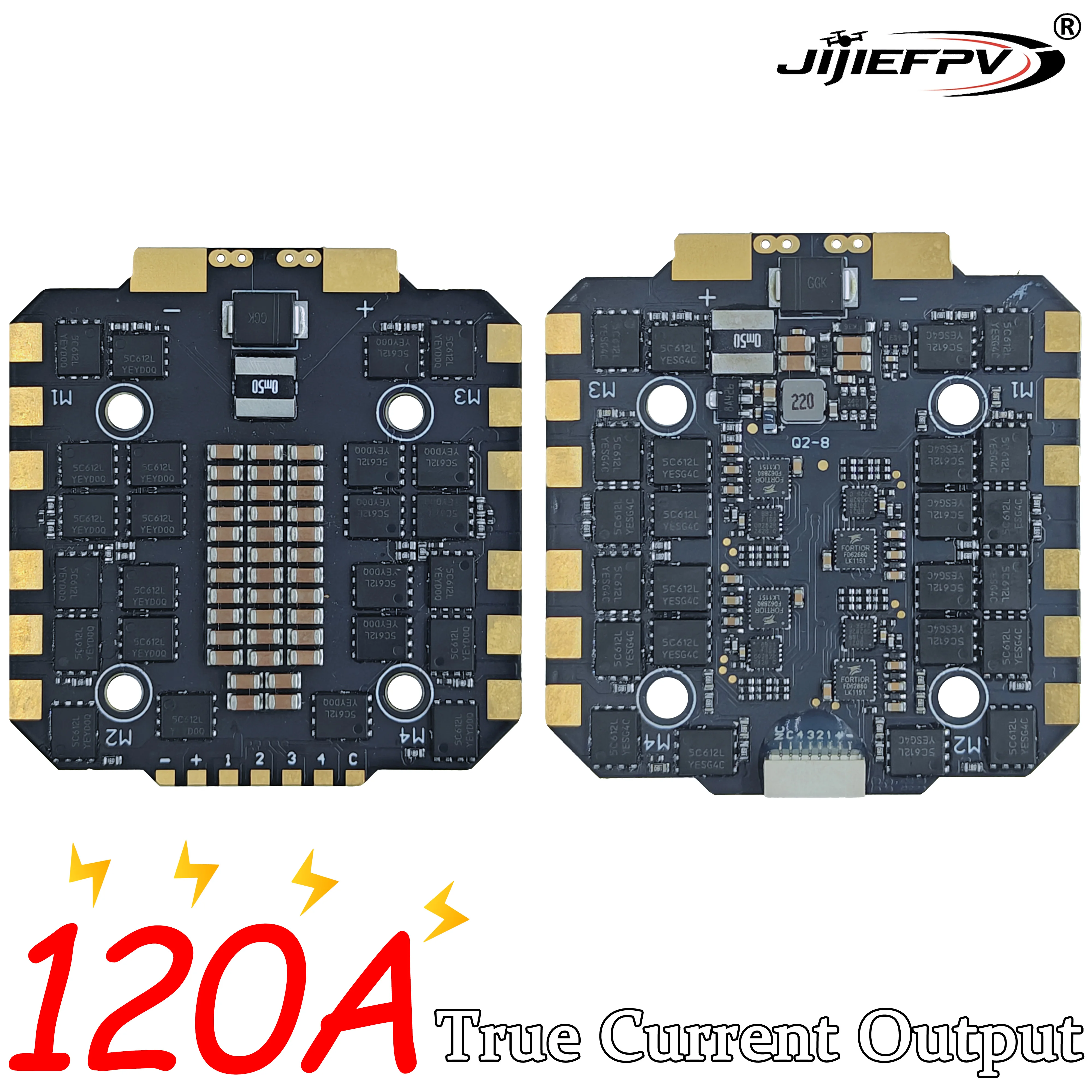 JIJIEFPV 120A 100A 80A 3-12S 4IN1 ESC H743 pile H7 FC contrôleur de vol pile FPV pour cadre de Drone MARK4 13 pouces FPV