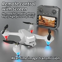 2025 AE9 GPS Drone RC 4K double caméra flux optique positionnement moteur sans brosse avec écran mode sans tête résistance RC Drone jouets 5