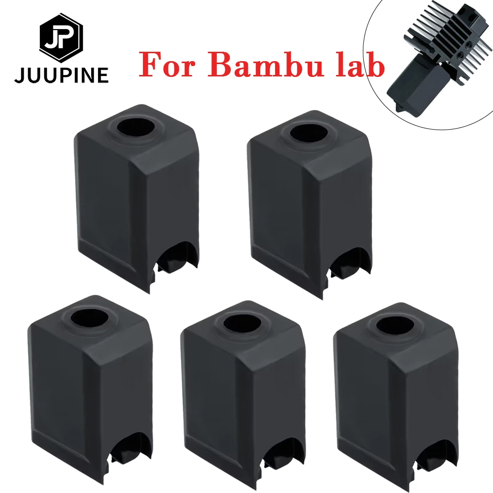 Silicone Socks For Bambu Lab X1 X1C P1P 3D Printer Hotend Extruder High temperature Wear resistant Black Silicone Sleeve Cover, ,   - AliExpress