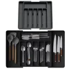 Kitchen Cutlery Organizer Silverware Drawer Organizer Expandable Utensil Tray Adjustable Flatware Cutlery Holder Organizer Tray 1