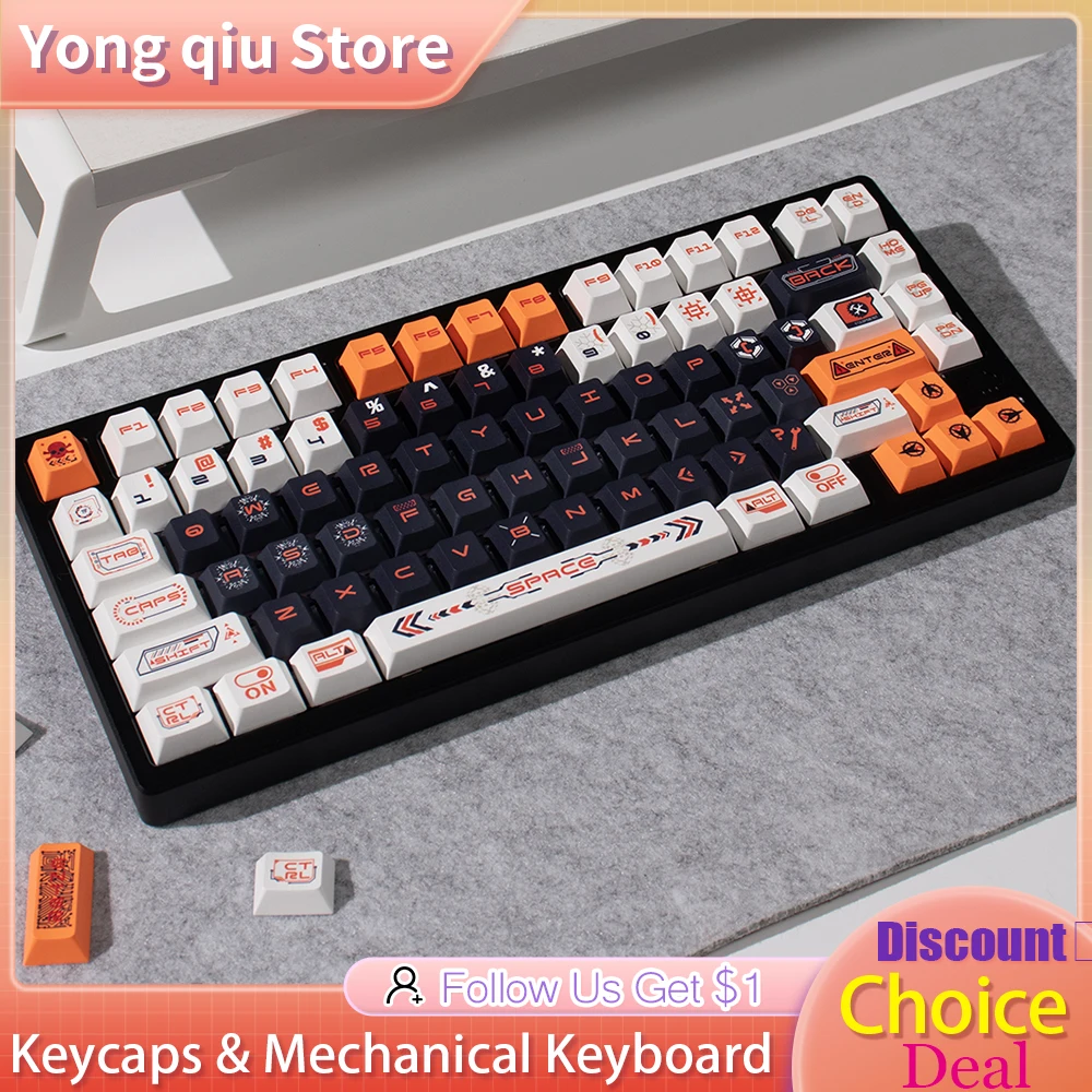 

157 key Mechanical Future Keycaps 75% DYE-Sub PBT Cherry Profile Keycaps for 60% 65% 70% 100% MX Switches Mechanical Keyboards