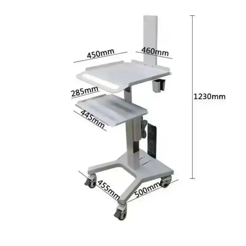 Carrello Organizzatore Ausiliario con Ruote, Carrelli Organizzatori, Carrello Portautensili, Arredamento per Salone di Bellezza - immagine 2