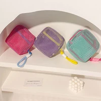 Sac de rangement Dopamine à la mode, voyage d'affaires, sac de maquillage Portable en maille de grande capacité, rouge à lèvres, écouteurs, porte-monnaie 2