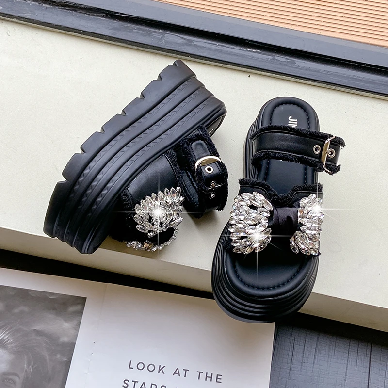 Platform Shoes Women Summer Sandals Super High Heels Wedges Shoes