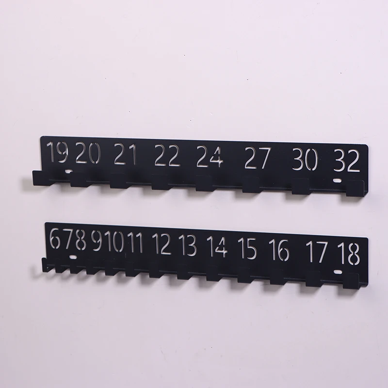 Metall-Schwerlast-Magnetwerkzeug-Organizer - Wandmontiertes Metall-Garagenaufbewahrungssystem mit Nummerierung für Schraubendreher, Schraubenschlüssel – Detail 8