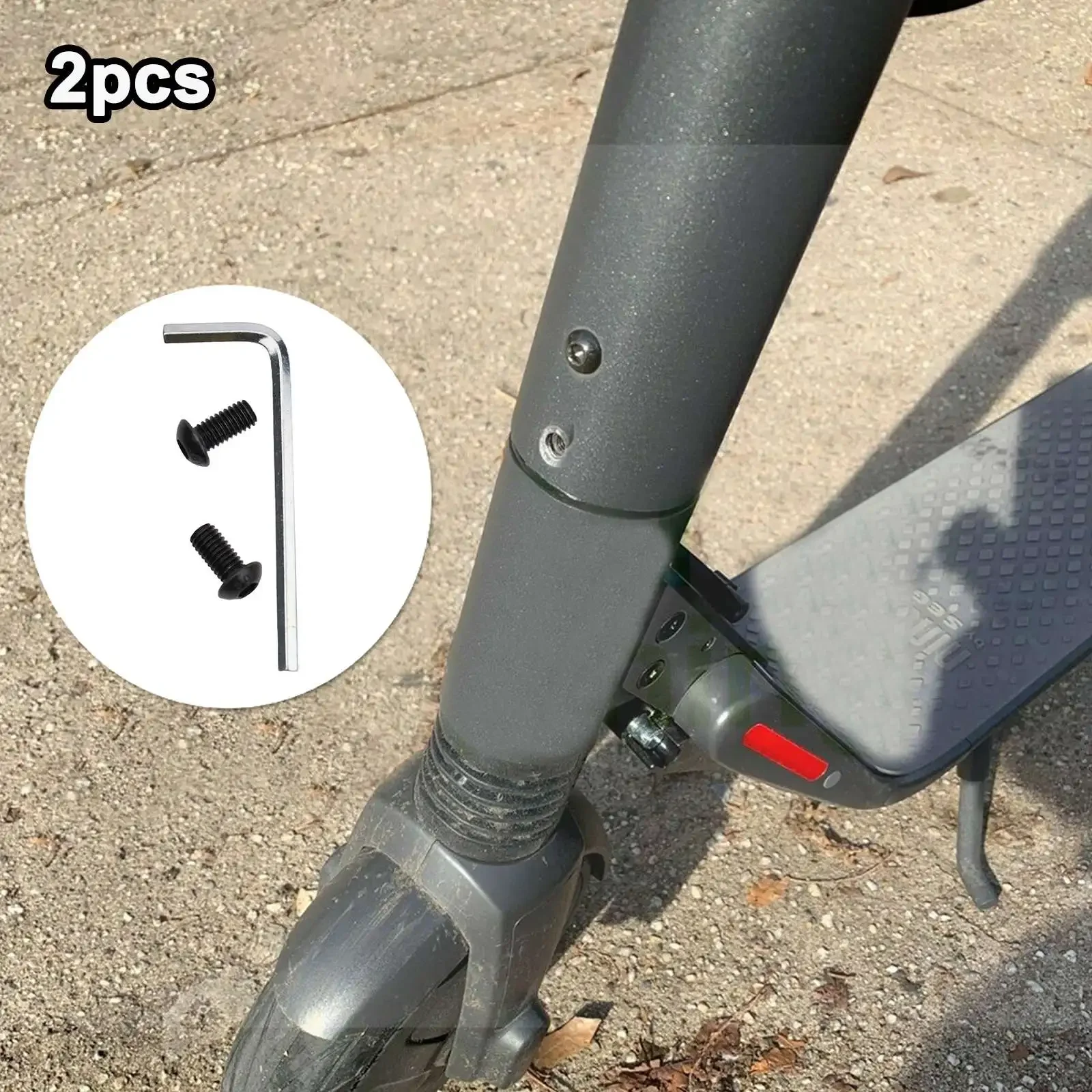 

1pcs Wrench +2pcs Screws The Pole Base Of The Electric Scooter For Ninebot ES1 ES2 ES4 Electric Scooter Pole To Base Mounting