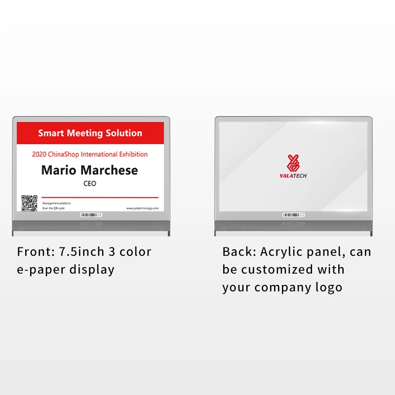 Bluetooth signage with 7.5inch E-ink display single-sided screen desktop e-paper display