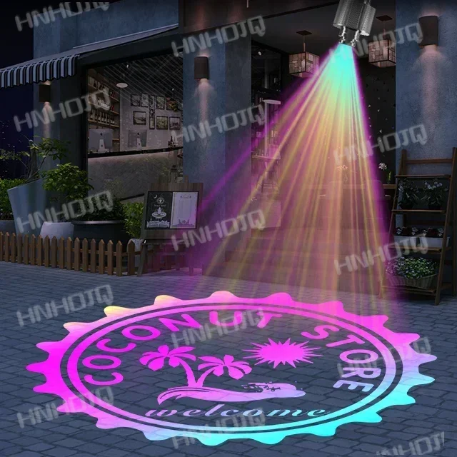 

hot sale high power ip67 wedding lights outdoor waterproof color changing lights logo gobo projector advertising lights