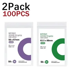Clear Waterproof Photo Card Protective Sleeves, 1 - 500Pcs, for Album and Game Card Storage, 56x87mm (100Pcs - Mixed)