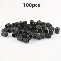 Durable Black Tire Valve Cap Set: Versatile (100 pcs)