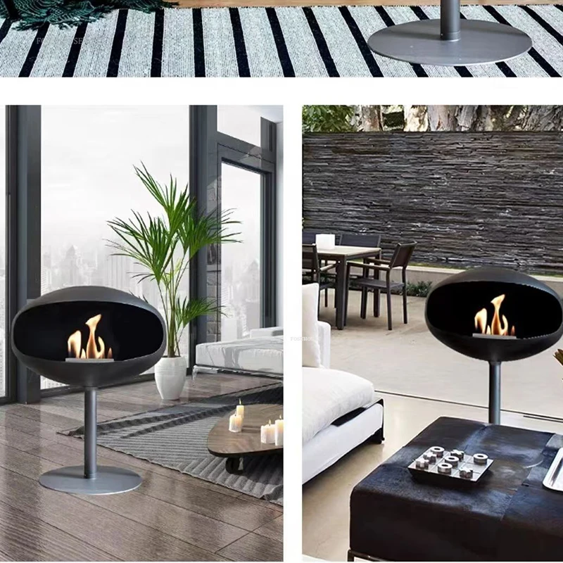 European Floor-standing Decorative Fireplaces Villa Homestay Home Living Room Fireplace Heater Designer Home Fireplace Ornaments electric fireplace