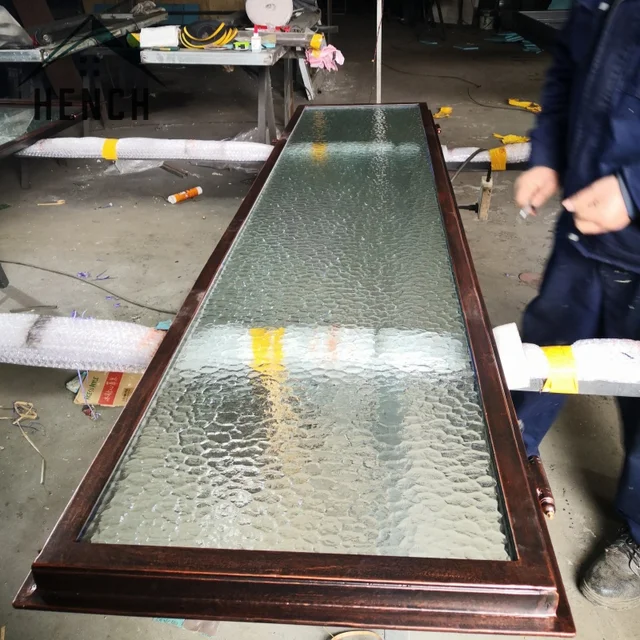 내구성 있고 세련된 성 입구 강철 유리 게이트로 안전하고 화려한 집