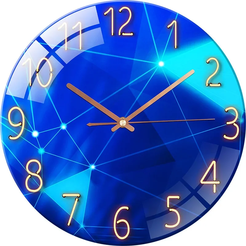 12 inch Modern Silent Wall Clock Non-ticking Silent Digital Wall Clock Silent Movement Without Ticking Living Room Decoration 2