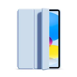 Magnetic Flip Stand Tablet Cover with Soft Back Shell - iPad Mini 6 7 8.3 (YT Light Blue)