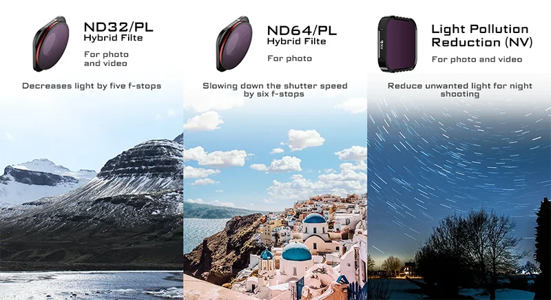 UV NV NDPL CPL ND Filters Compatible With Gopro Hero 12/11/10/9 Action Camera Fi