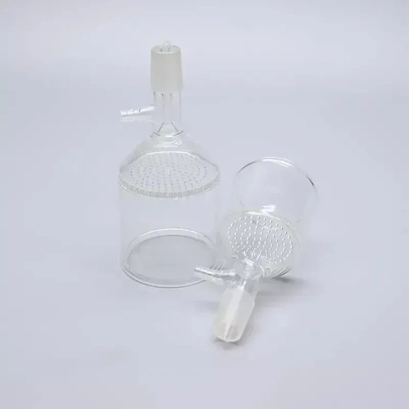 1Pcs 35ml/60ml/100ml/150ml/250ml/500ml/1000ml Glass 24# Suction Filter Funnel with Glass Hole Filter Plate Science Lab Tools
