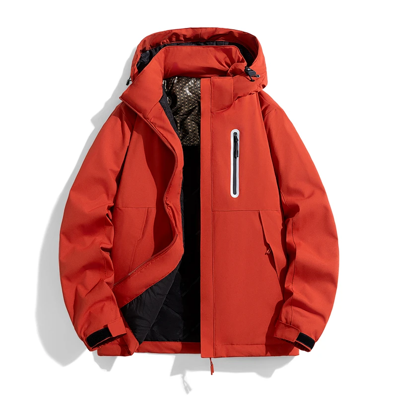 Waterproof Thick Warm Hooded Fishing Parka Jacket for Outdoor
