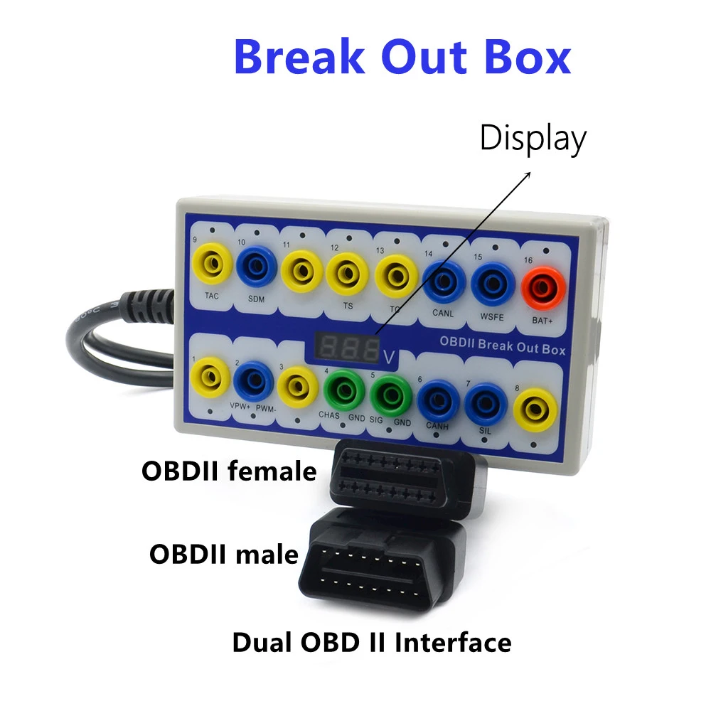 Advanced OBD2 Diagnostic Signal Analyzer and Breakout Box