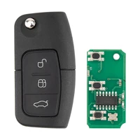 LIXIANG 315/433MHz 4D63 4D60 รถรีโมทกุญแจสําหรับ Ford FUSION Focus Mondeo Fiesta Galaxy HU101 FO21 ใบมีดรถพลิกคีย์ 6