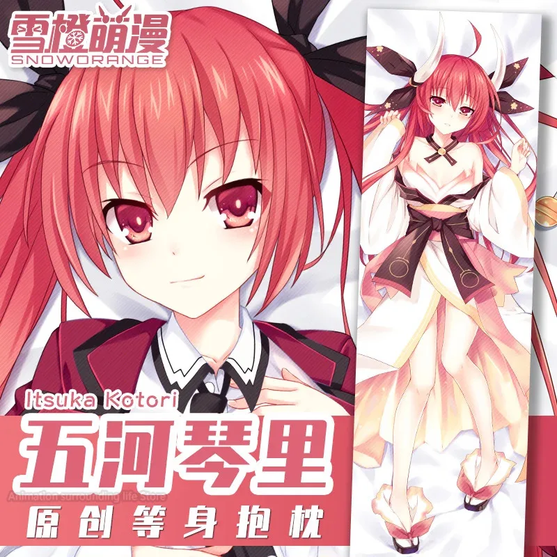 

DATE A LIVE Dakimakura Kotori Itsuka Anime Pillowcase Bedding Pillow Customize Hugging Body Pillow Case