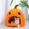 3374-7065ff.jpg 1PC Halloween Pet Nest Warm and Comfortable in Winter Semi Enclosed Pet Bed Christmas/Thanksgiving Halloween Plush Dog/cat House