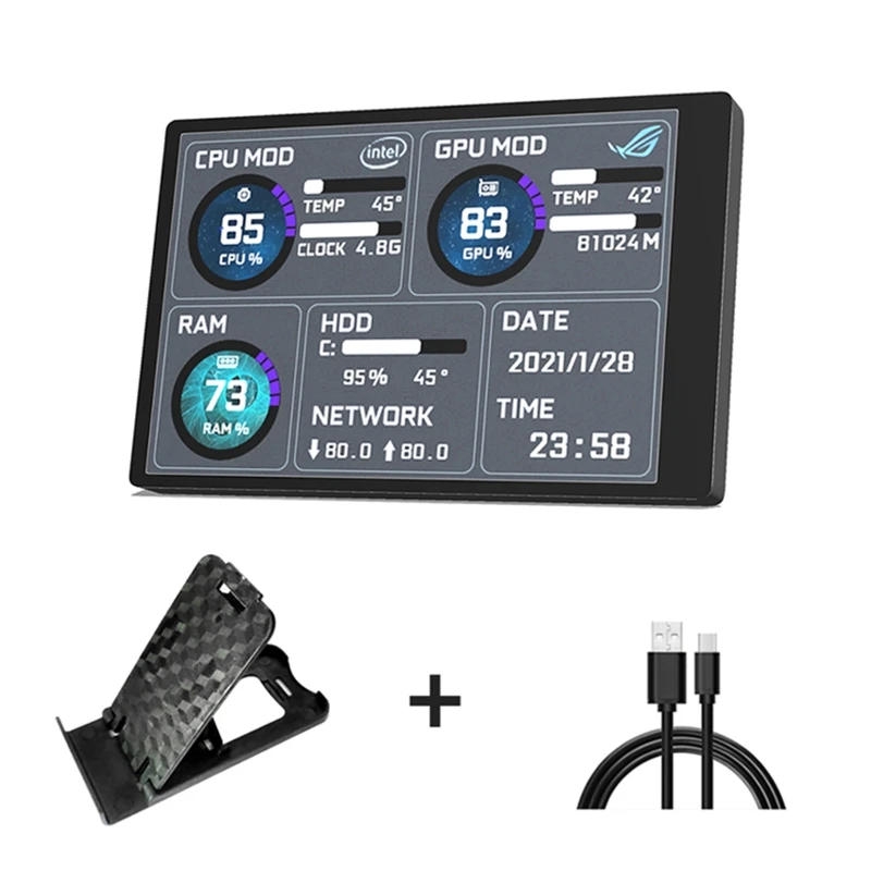 ̴ ITX  ǻ  ̽ 3.5 ġ IPS TYPE-C  ȭ CPU GPU HDD  USB ÷ AIDA64.