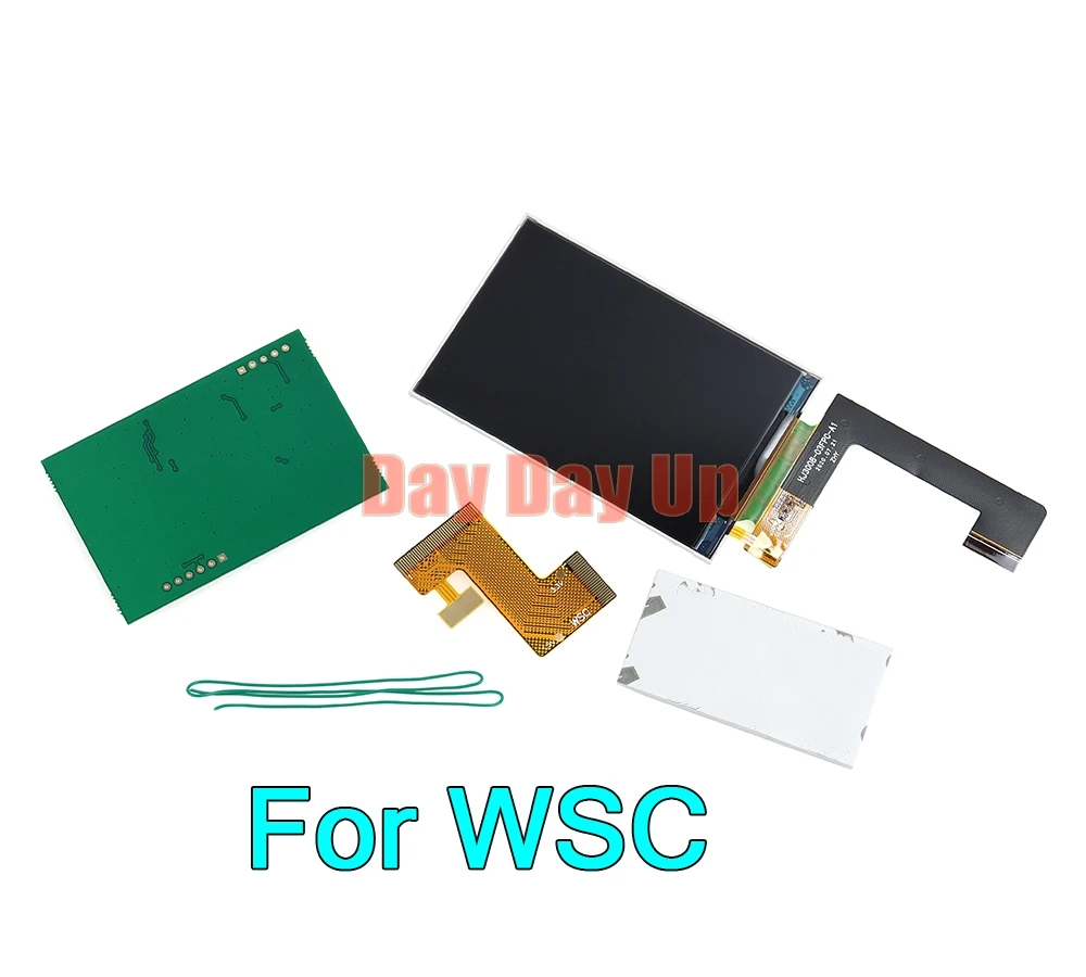 3sets Original Size For WSC IPS LCD Screen DIY Kit Backlight Brightness For Bandai Wonder Swan