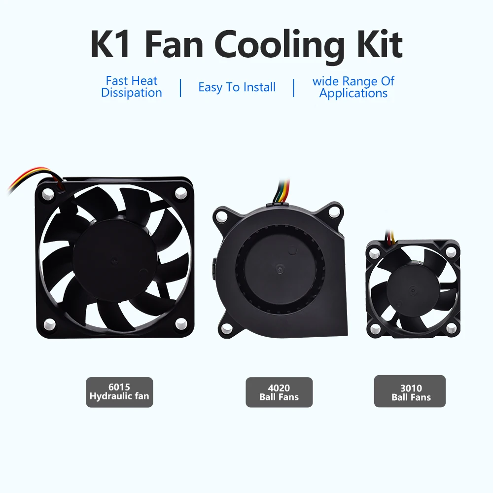 Creativity K1 Fan for K1C/K1 Max 3010/4020/6015 Fan Blower Fan / Axial / Hydraulic Fan DC24V Cooling Hotend Fan 3D Printer Parts