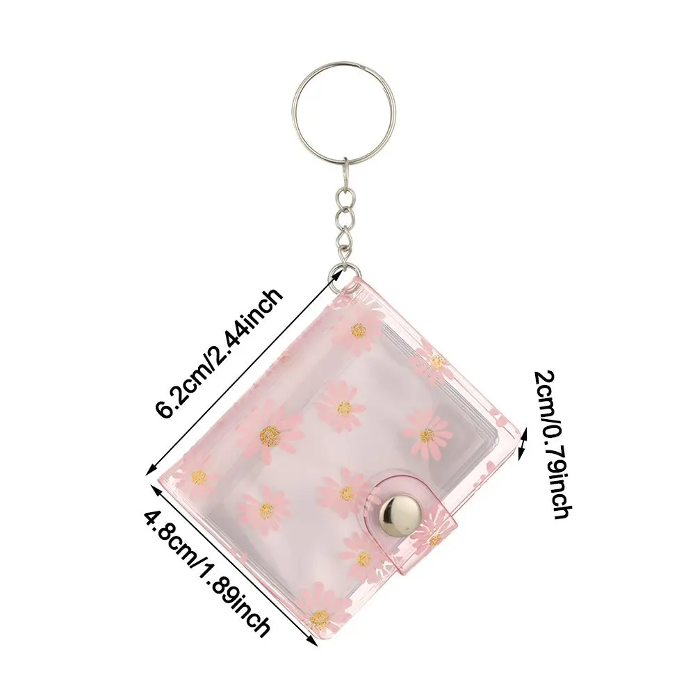 2 inch Pockets Small Photo Album Mini Photos Collect Book Creative Card  Holder With Keychain Instax