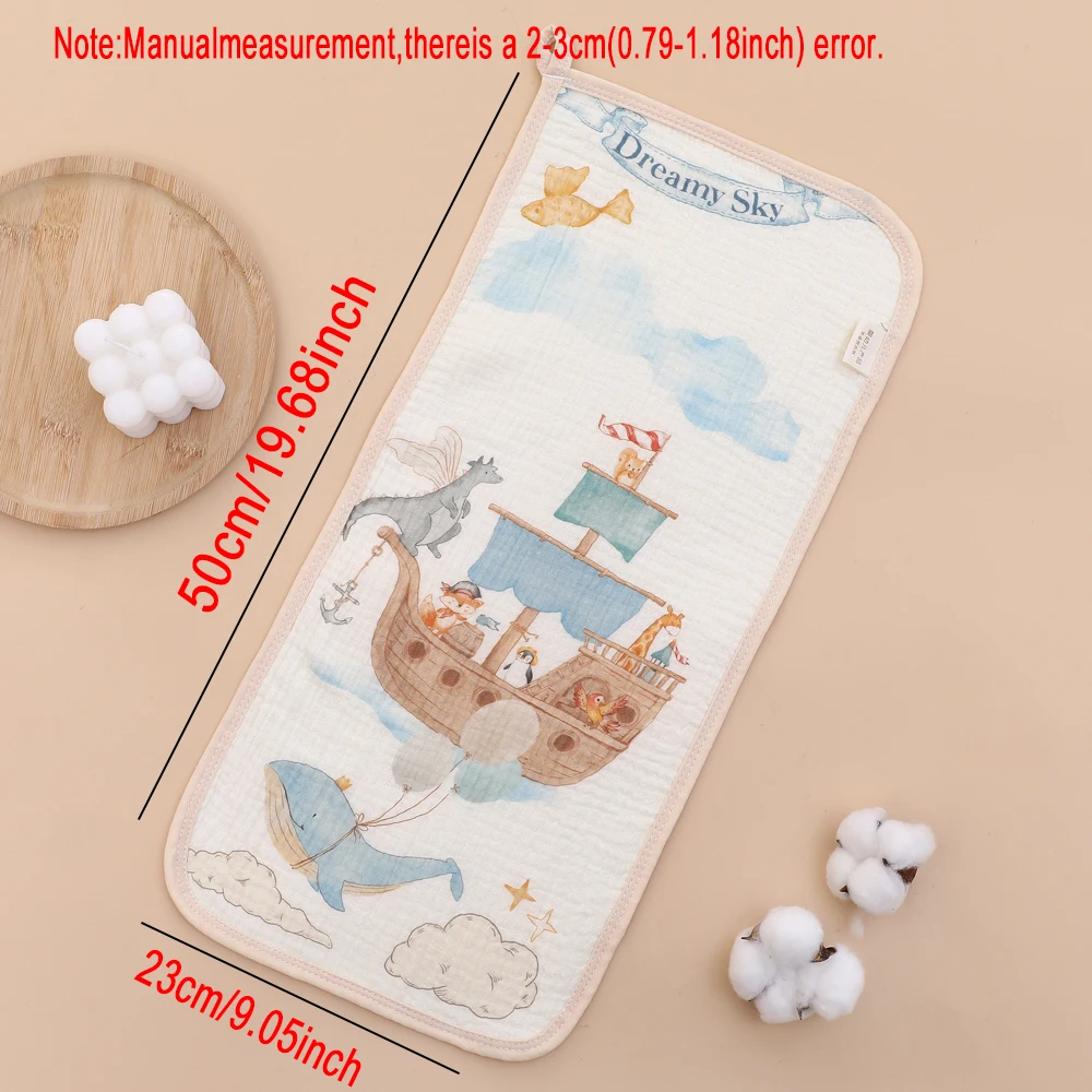 Cotton Muslin Baby Burp Cloths 6