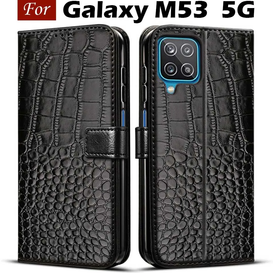 Elegant Magnetic Flip Leather Case for Samsung Galaxy M53 - Premium 6.7 5G Cover