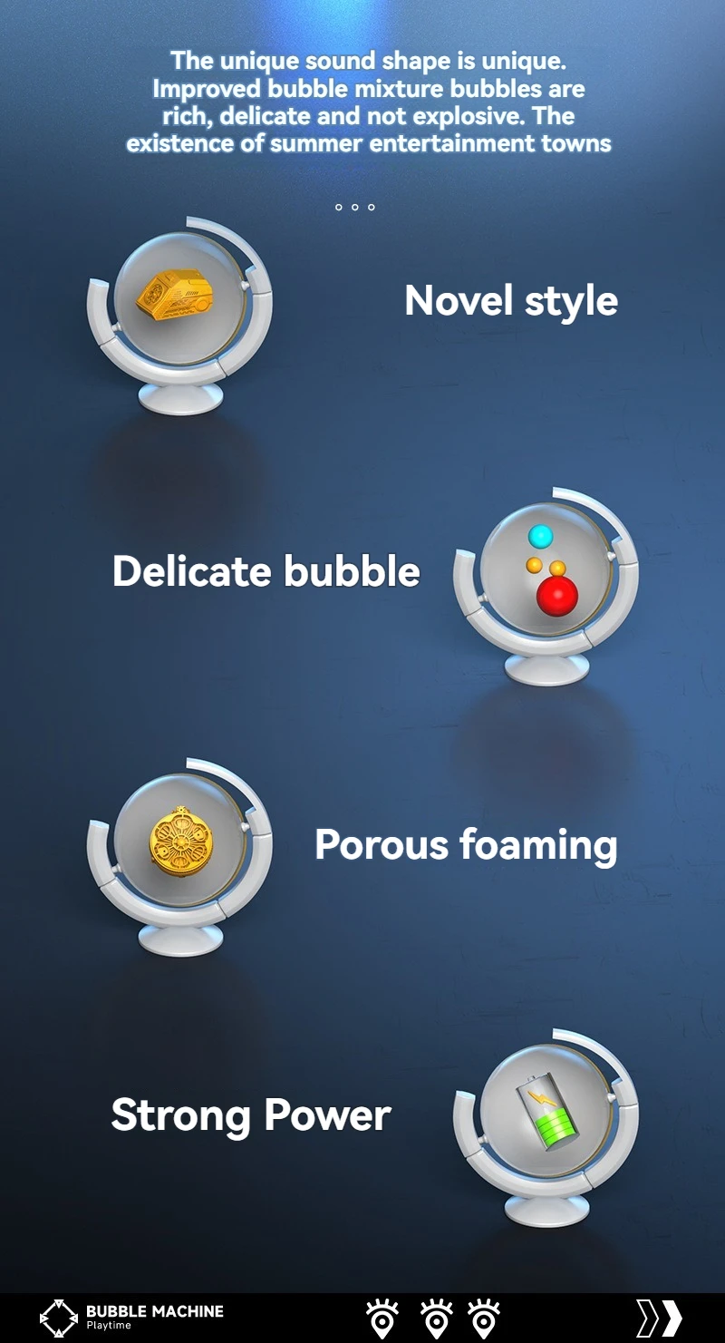 Automatic Handheld Bubble Machine For Kids Outdoor Party Games_voghion.com