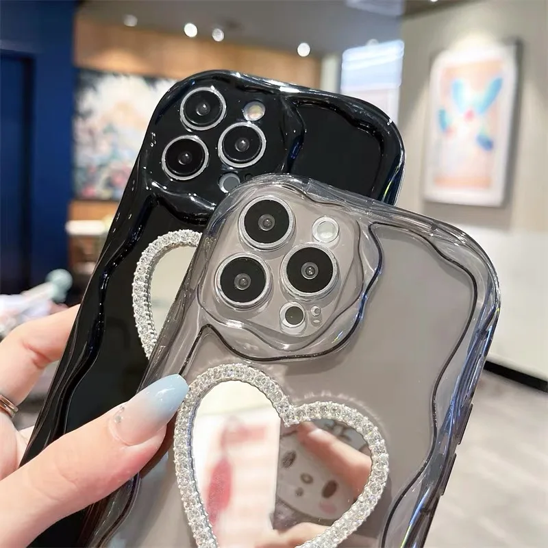 Shockproof Phone Case With Diamond Finish For Apple Iphone Models_voghion.com