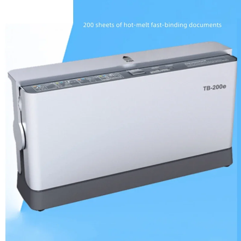 TB-200E 문서 파일 제본 전기 핫멜트 제본기 200매 A4 전기 접착제 제본기 업그레이드